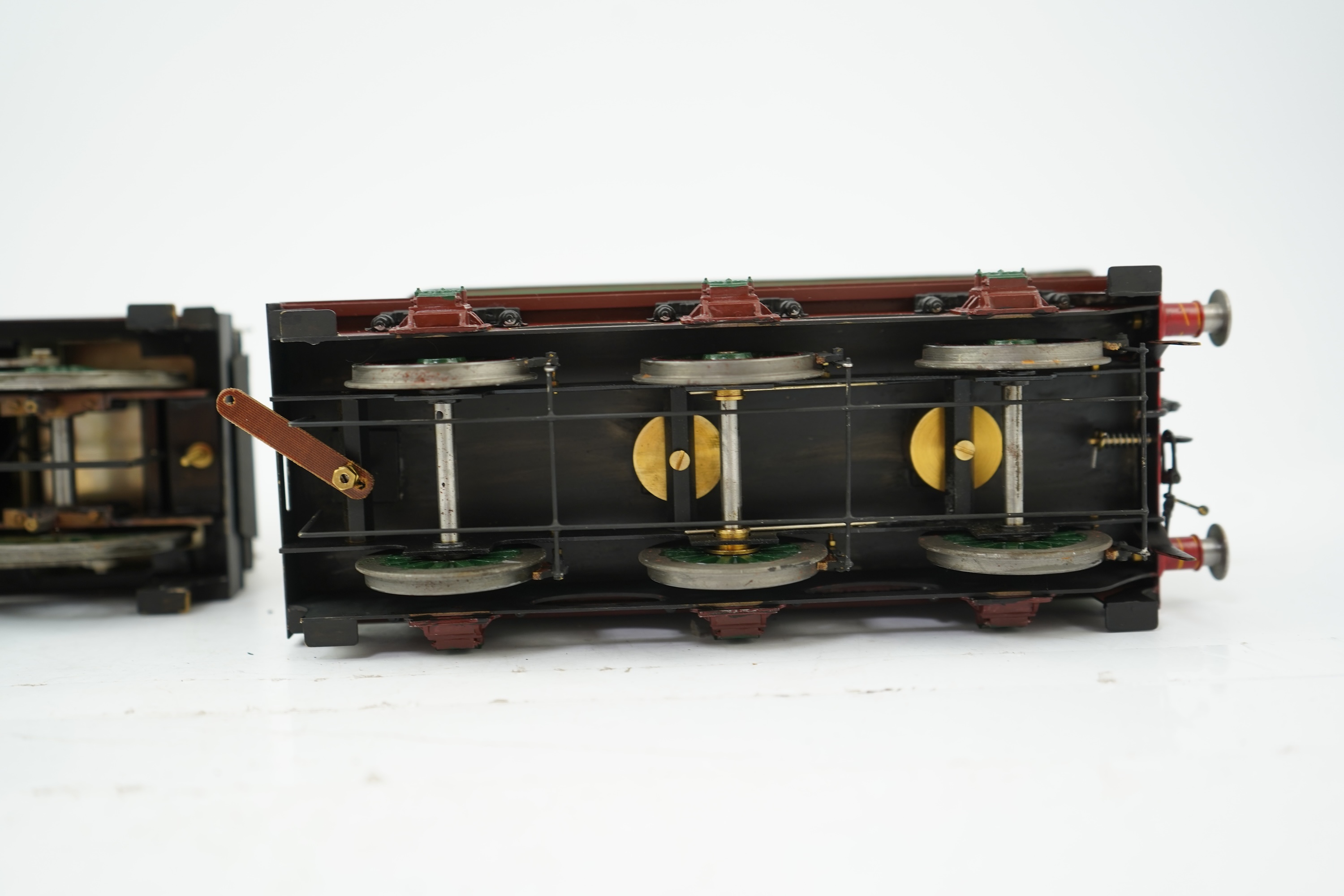 A Gauge One Cherry Scale Models No.70 South East and Chatham Railway D Class, 737, 4-4-0 tender locomotive, powered for two rail operation.